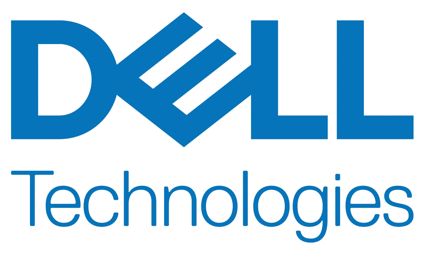 Logo Dell Technologies sur fond blanc