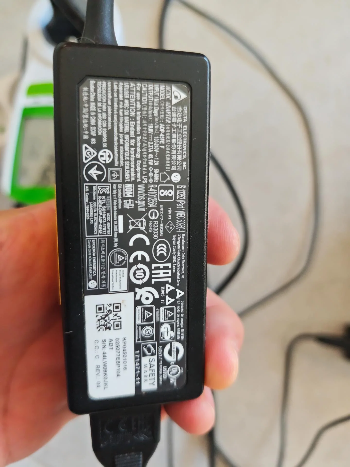 Chargeur contrôlé pendant le diagnostic