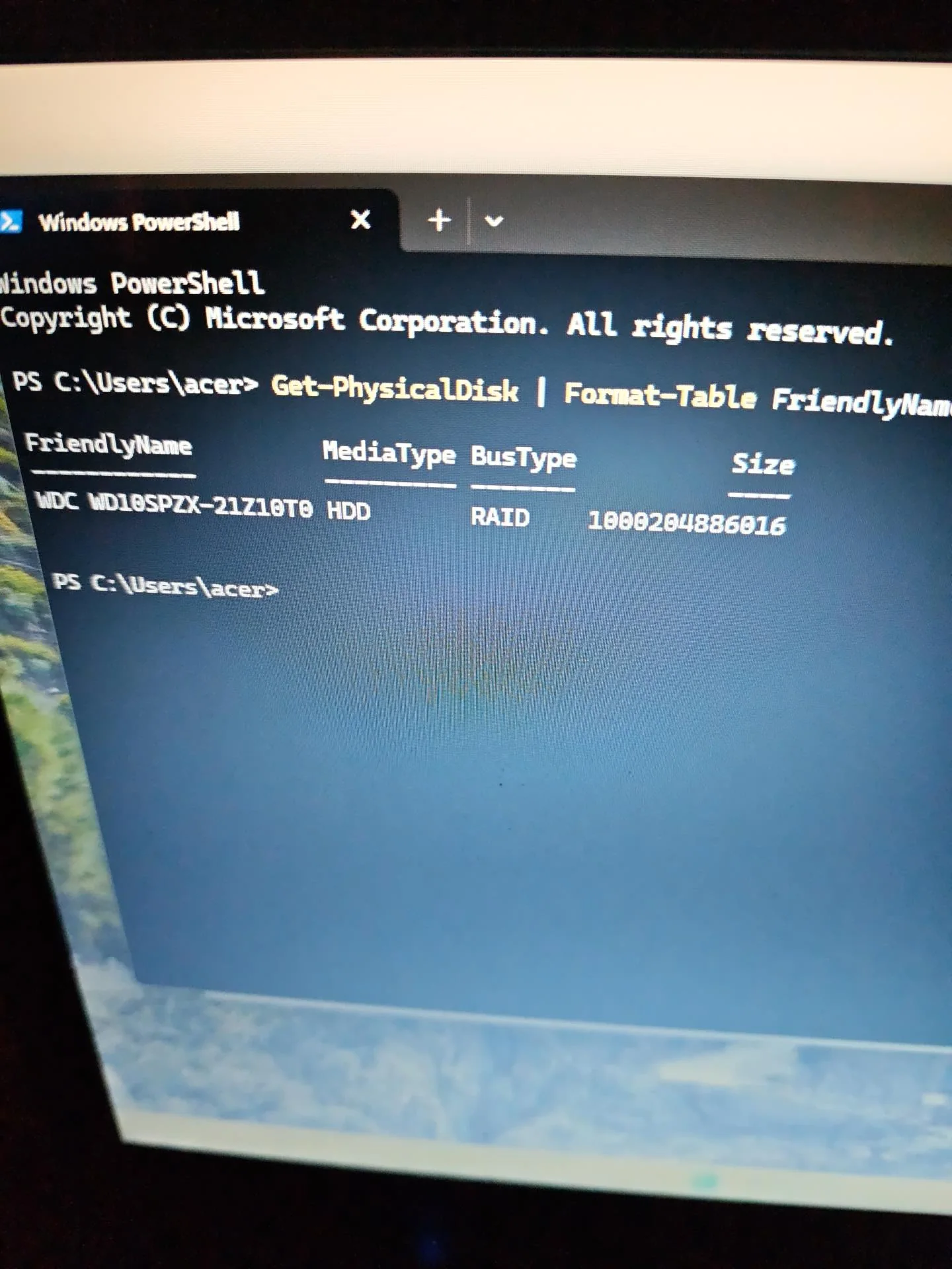 Identification du disque installé dans l'ordinateur